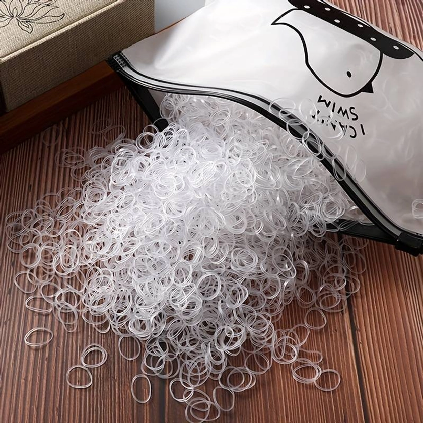 1000 pièces, élastiques à cheveux pour petites filles, attaches à cheveux en caoutchouc pour queue de cheval, accessoires pour cheveux, choix de cadeau idéal