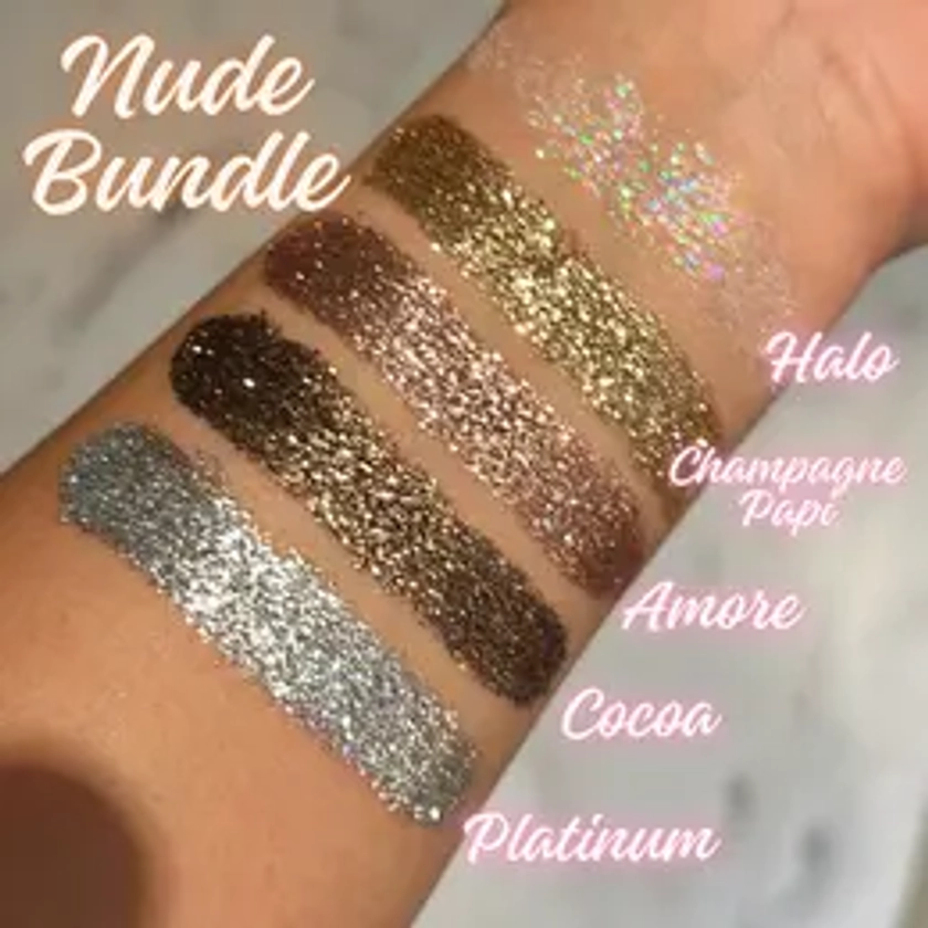 Nude Glitter Eyeshadow Bundle