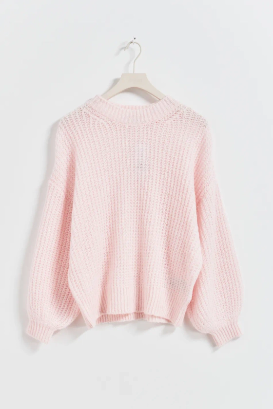 Chunky knitted sweater - Rosa - Dam - Gina Tricot