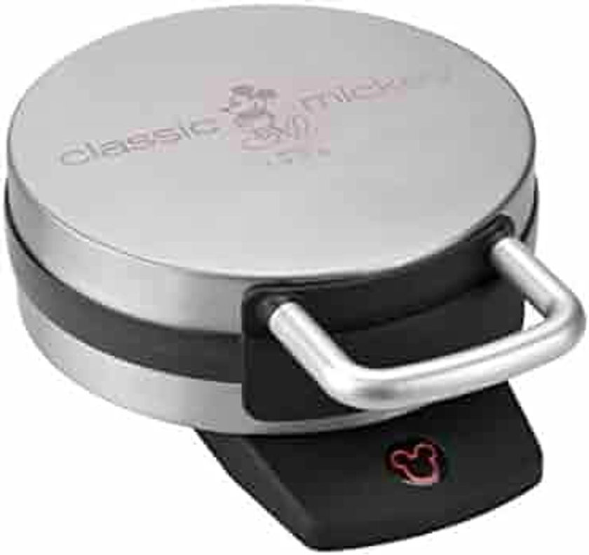 Disney DCM-1 Classic Mickey Waffle Maker, Brushed Stainless Steel,Silver,7 inch waffle
