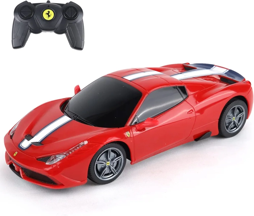 TURBO CHALLENGE - Ferrari 458 Speciale - RC Prestige - 095608 - Voiture Télécommandée - Rouge - 1/24 - Piles Non Incluses - Plastique - À Partir de 6 Ans