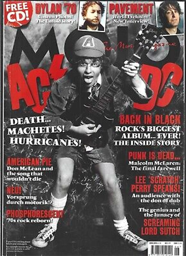 MOJO THE MUSIC MAGAZINE #199 JUNE 2010 (VG) AC DC, BOB DYLAN, AMERICAN PIE | eBay