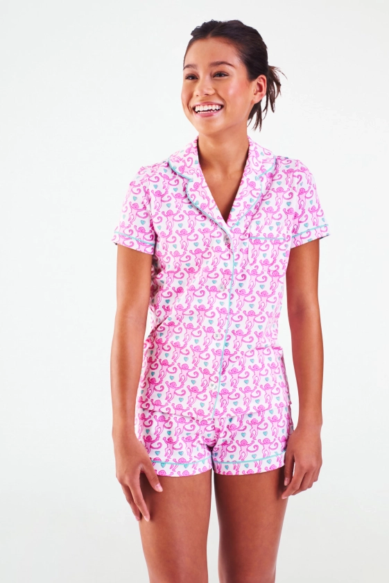 Lovely Monkey Polo Pajamas | Roller Rabbit