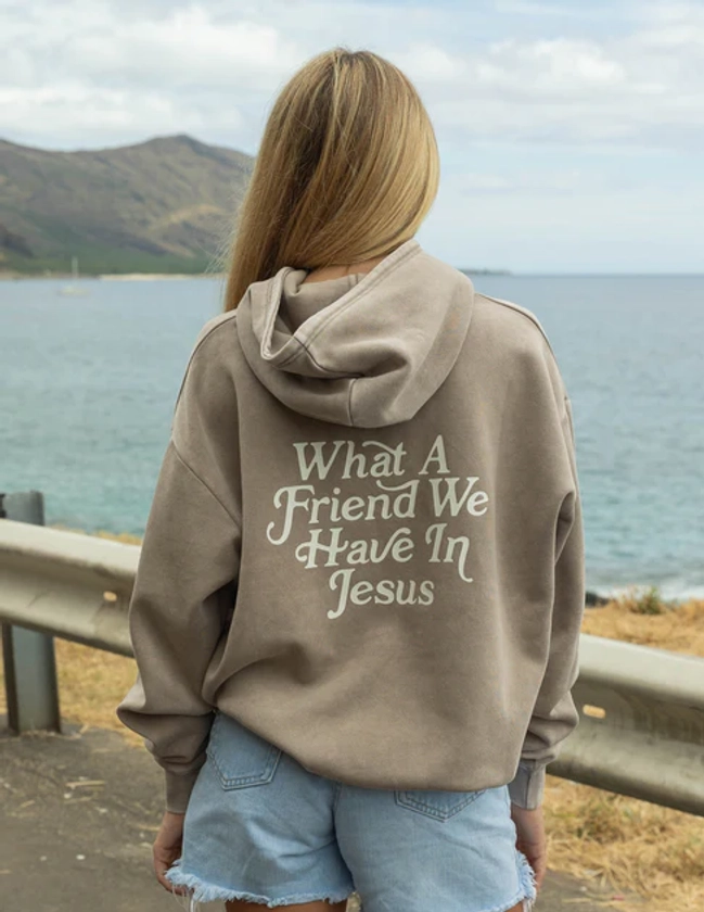 What a Friend in Jesus Brown Unisex Hoodie