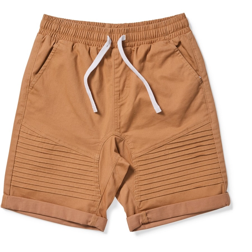 K-D Boys Pintuck Shorts - Tan | BIG W