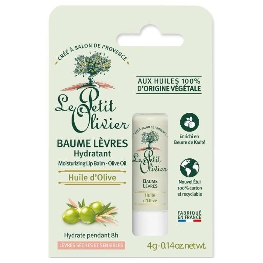 Le Petit Olivier - Baume Lèvres Hydratant - Huile D'Olive 4g