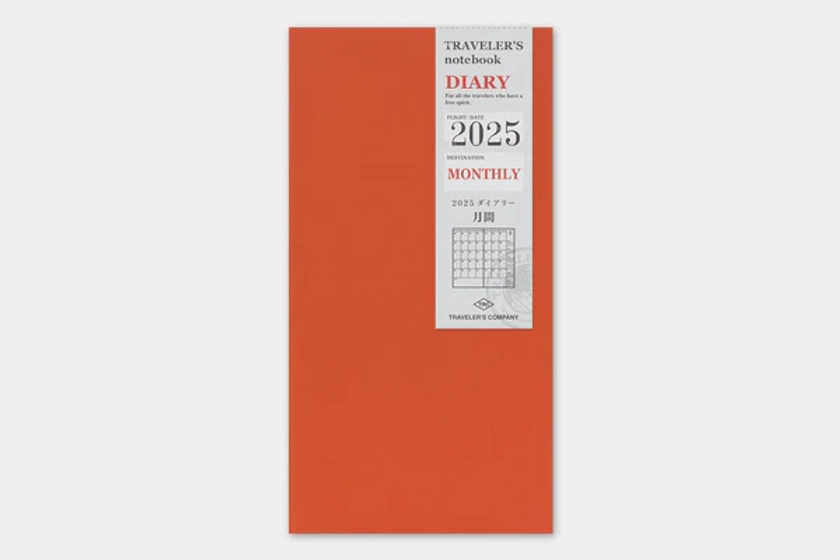 2025 Traveler's Notebook (TRC) - Monthly Diary (Regular Size) PREORDER