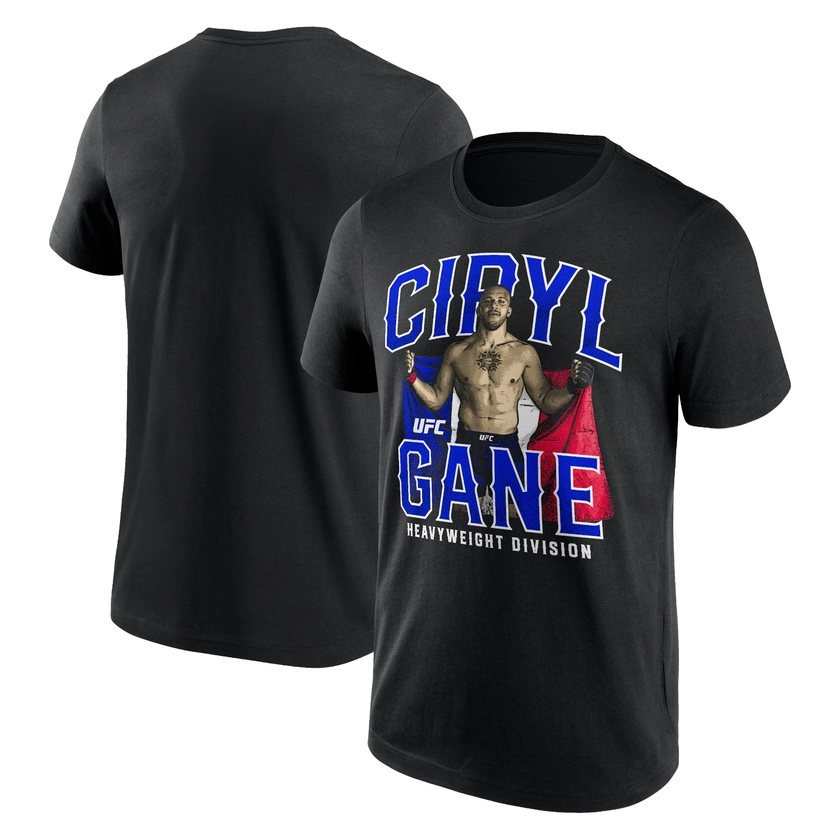 UFC Ciryl Gane French Flag T-Shirt - Black - Mens