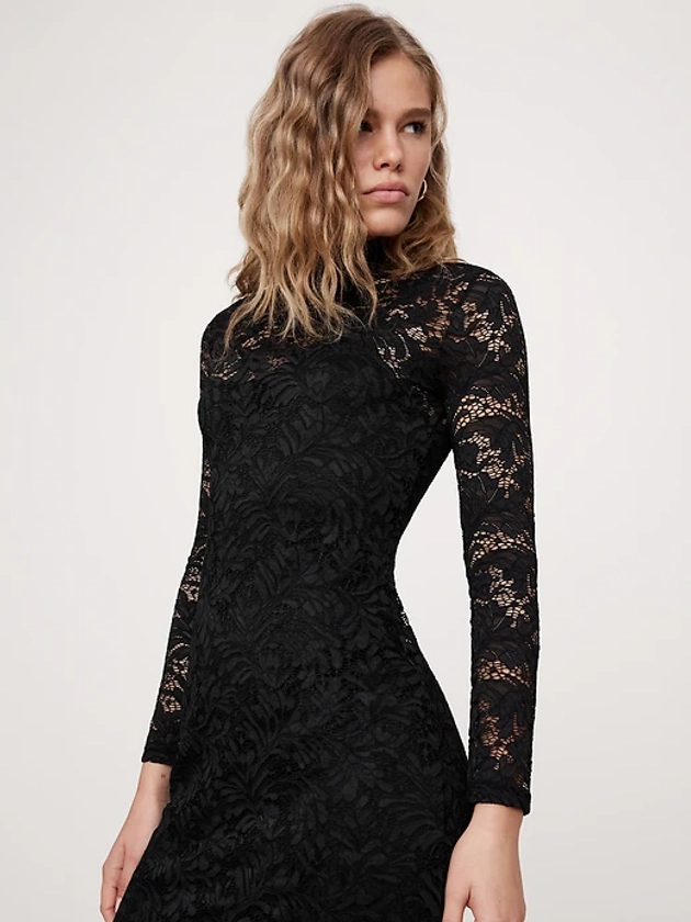 Lace Midi Dress | Banana Republic