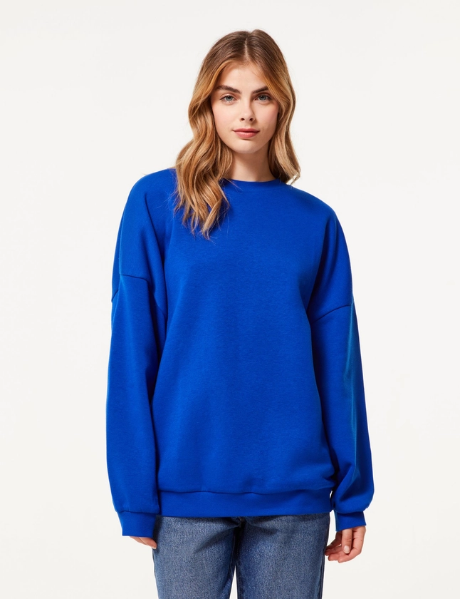 Sweat oversize bleu indigo