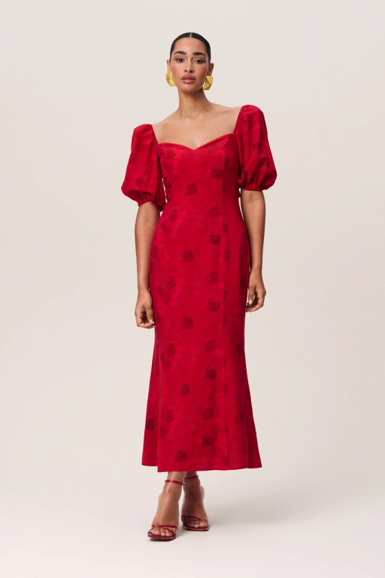 Vercelli maxi dress in red – Shop dress
