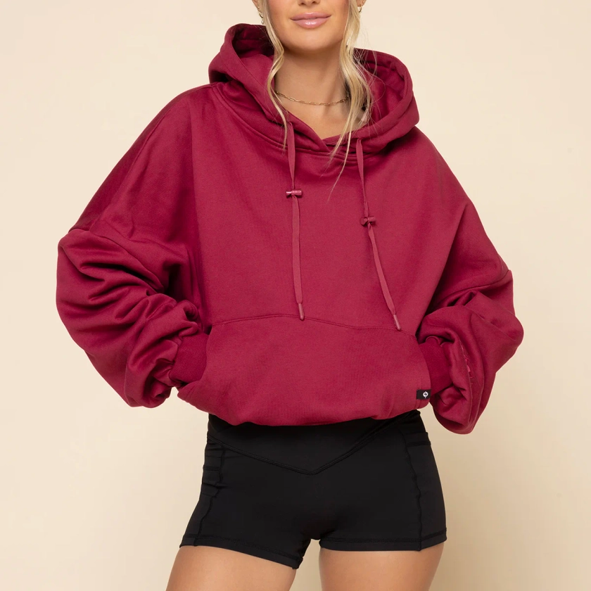 Pullover Cloud Hoodie - Ruby