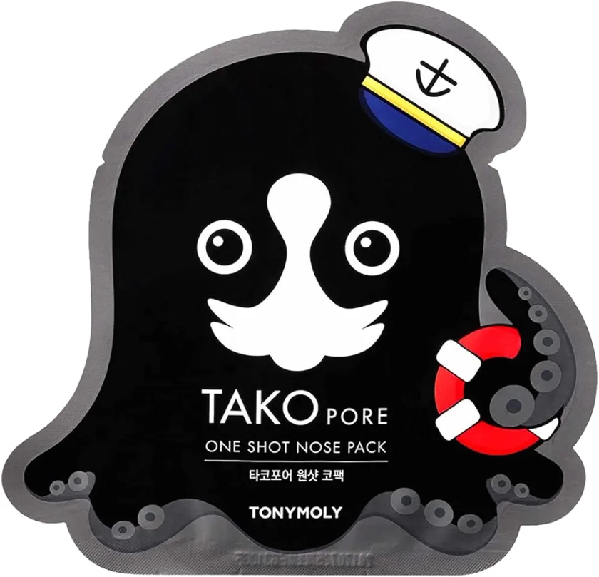 TONYMOLY Tako Pore One Shot Nose Pack,Reduces appearance of pores and spots for Marine,Nose