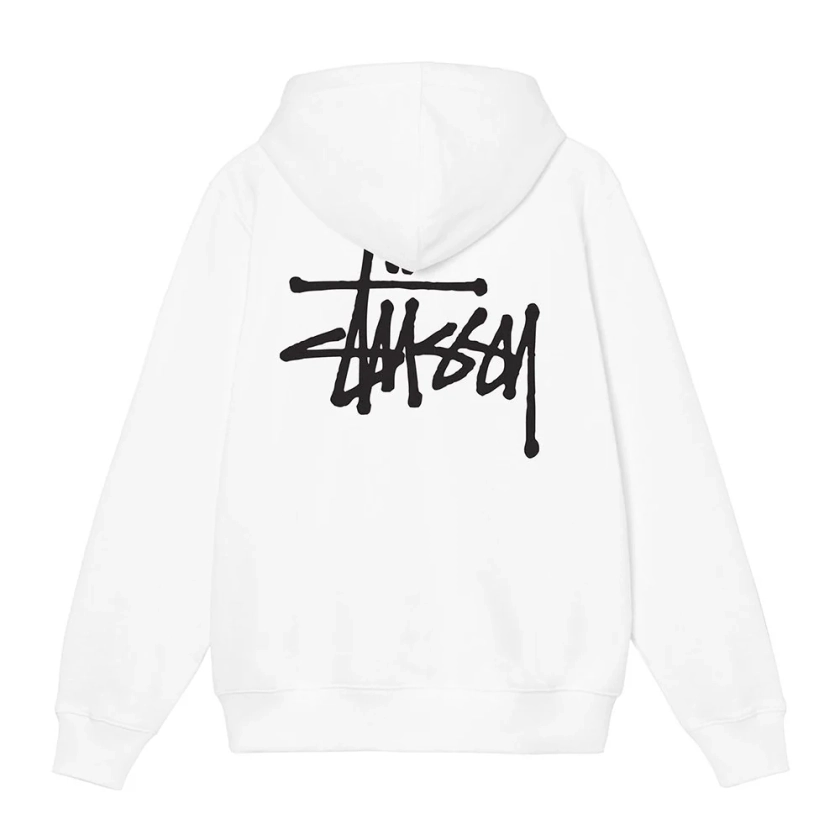 Stussy Basic Stussy Hood Sweat A Capuche White