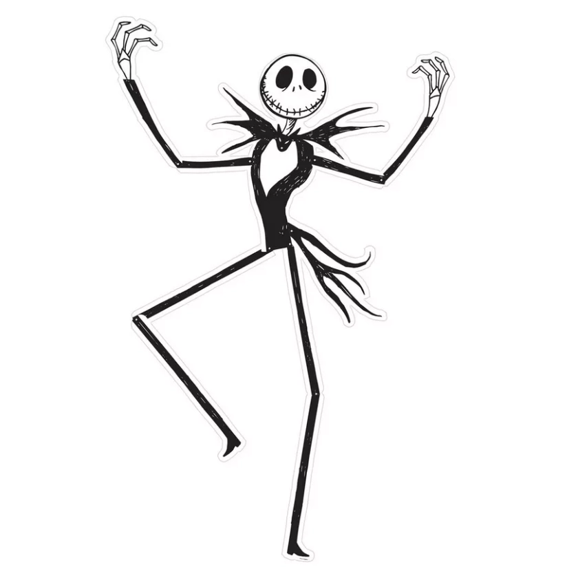 Jointed Jack Skellington Cutout - The Nightmare Before Christmas