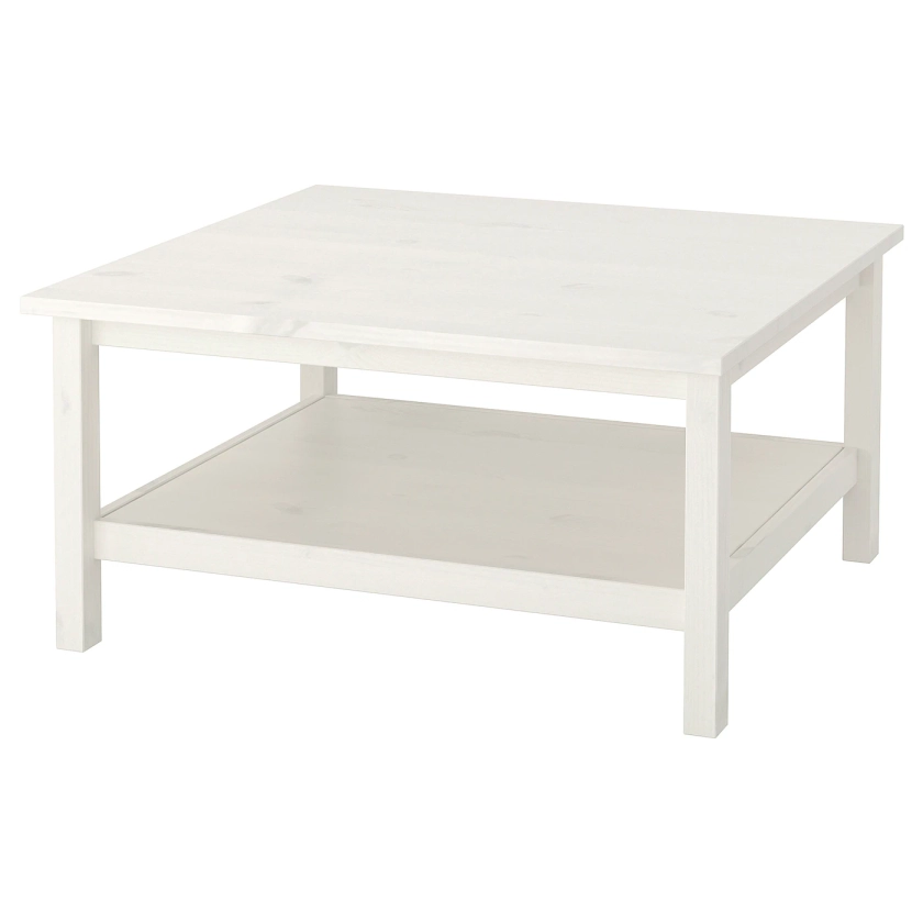 HEMNES Table basse, blanc teinté blanc, 90x90 cm - IKEA