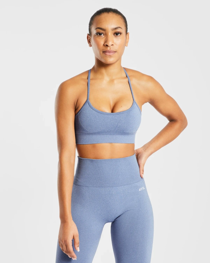 Empower Seamless Sports Bra - Olive Marl