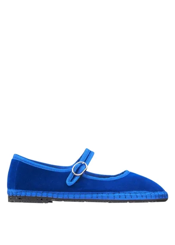 ESPADRILLES EN VELOURS BLEU FLABELUS - FEMME | Place des Tendances