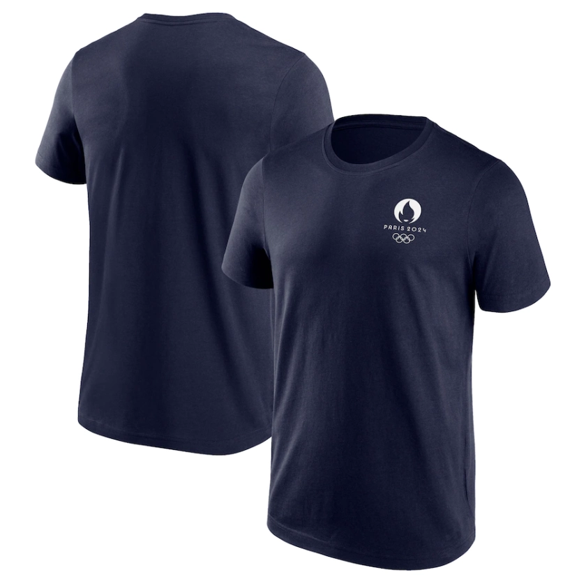 T-shirt graphique avec petit logo des JO de Paris 2024 - Bleu marine