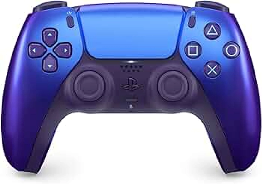 Playstation Sony, Manette sans fil DualSense® – Chroma Indigo, Sans fil, Batterie rechargeable, Bluetooth, Compatible avec PS5 et PC, Couleur : Bicolore