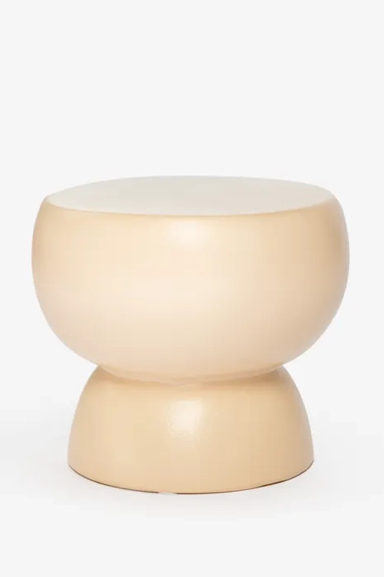 Table d'appoint en céramique - beige