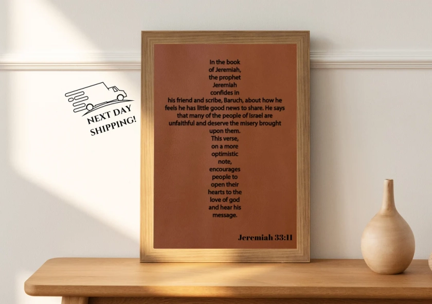 Custom Leather Gift for Christian Men/dad/boss/mom, Personalized Christian Gift Ideas, Framed Wall Decor With Bible Verse Laser-engraved - Etsy