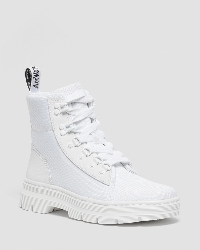 Combs Women's Poly Casual Boots in White | Dr. Martens