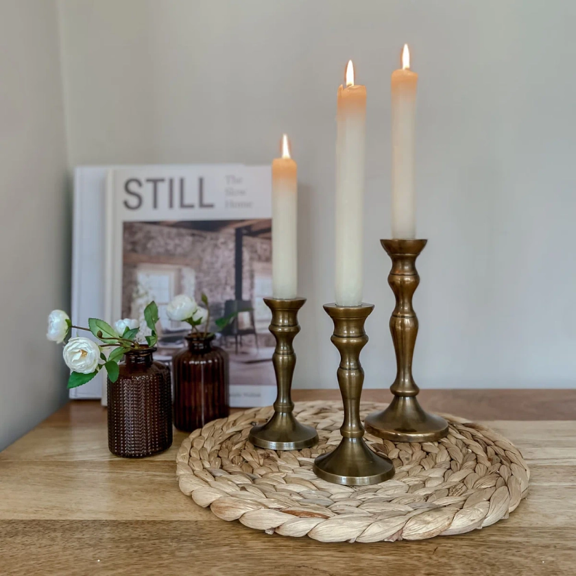 Bronze Candle Sticks – Set Of 2