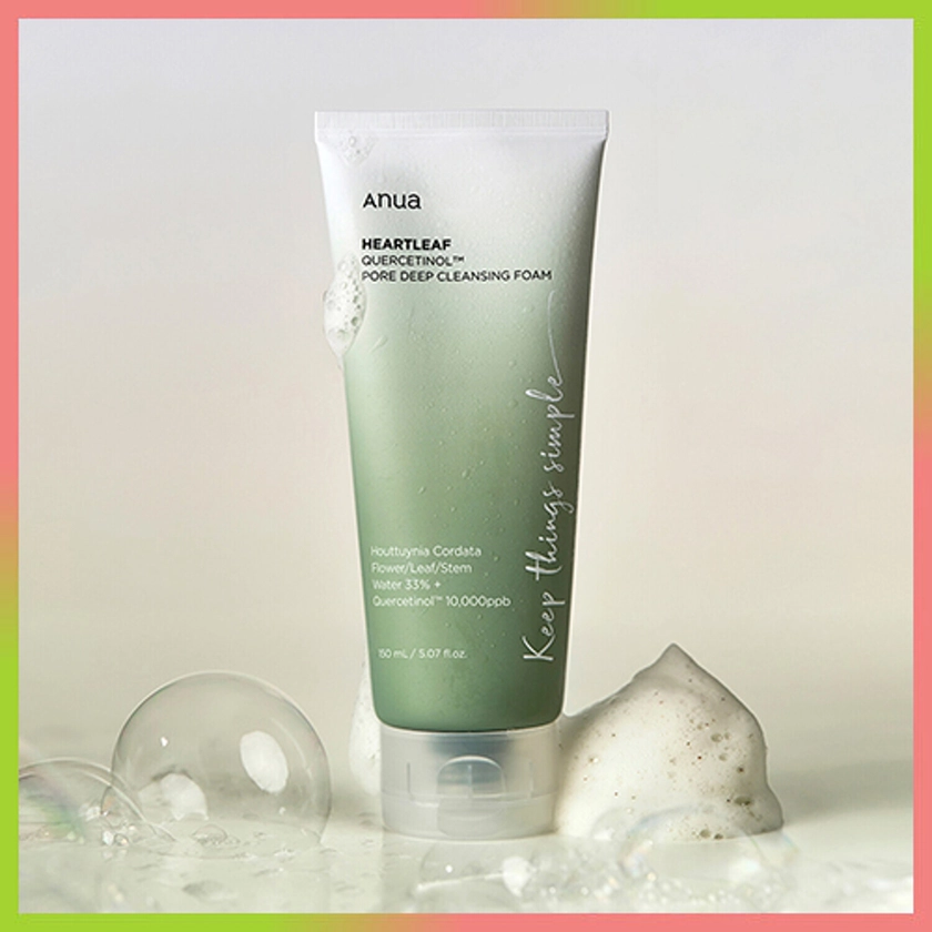 Anua Heartleaf Quercetinol Pore Deep Cleansing Foam 150ml | OLIVE YOUNG Global