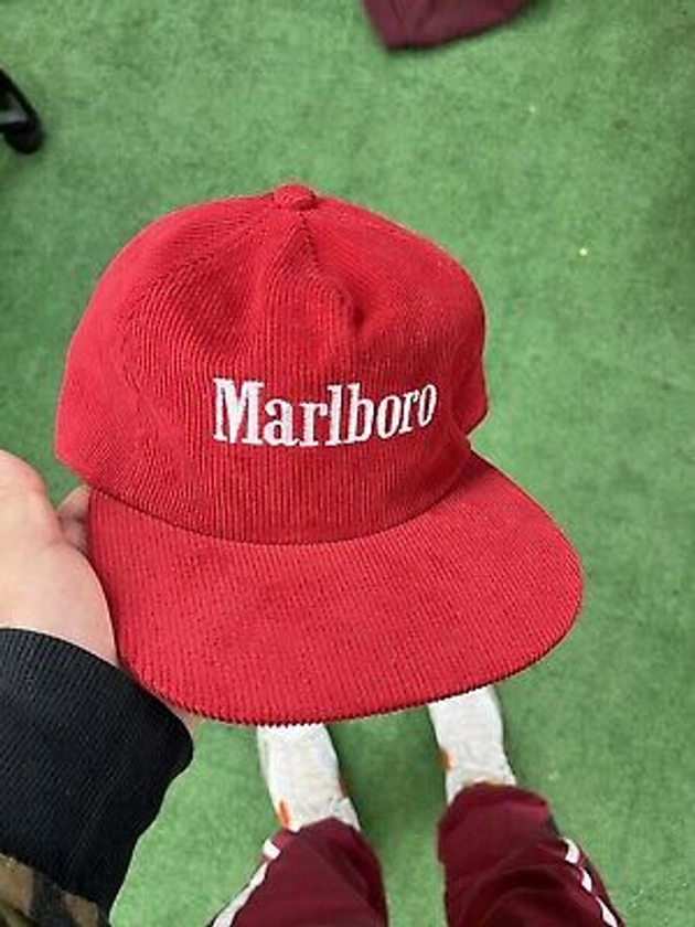 Deadstock Marlboro Embroidered Logo Corduroy Hat | eBay