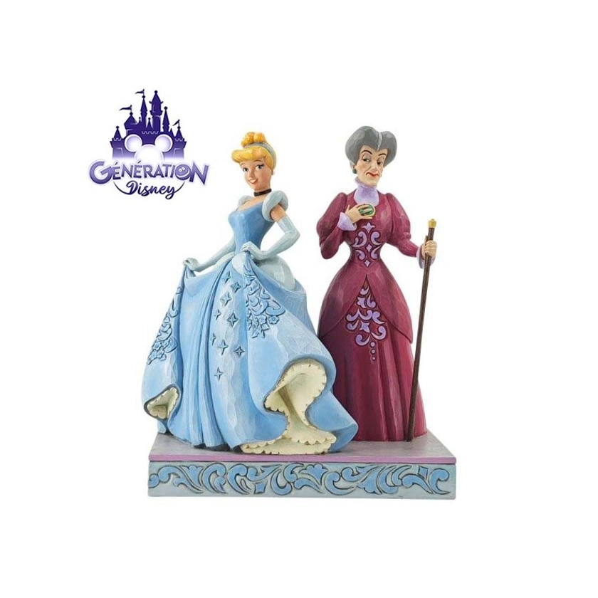 Figurine duo Cendrillon et Lady Tremaine by Jim Shore