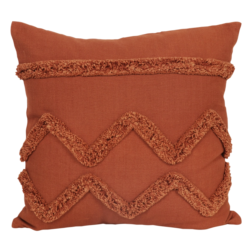 Coussin Dasylire, terracotta l.45 x H.45 cm INSPIRE | Leroy Merlin