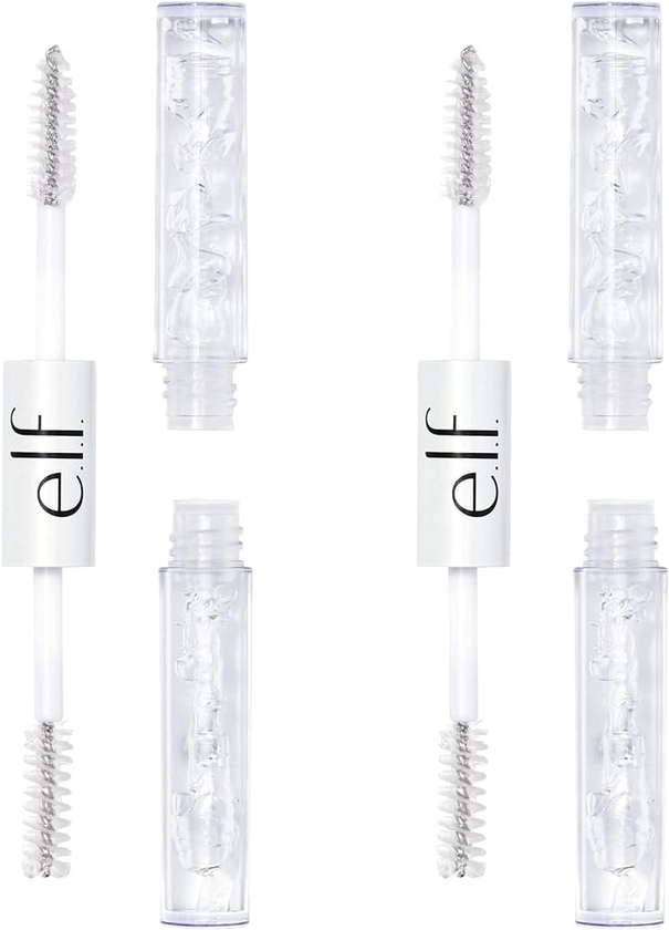 Amazon.com: e.l.f. Clear Lash & Brow Mascara 2-Pack, Conditioning Clear Brow & Lash Gel For Grooming, Defining & Separating, Long-Lasting, Vegan & Cruelty-Free : Beauty & Personal Care