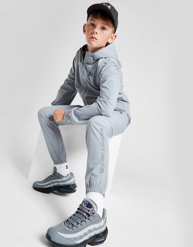 Grey Under Armour Woven Track Pants Junior | JD Sports UK 