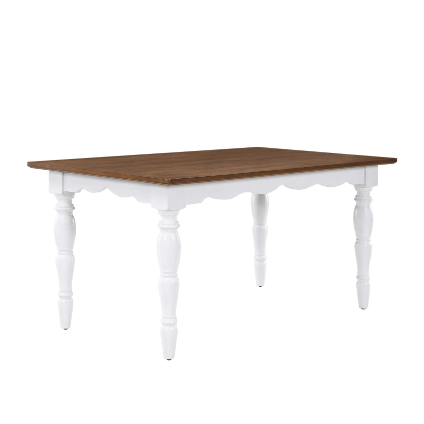 The Pioneer Woman Dining Table Made With Solid Wood Frame, White