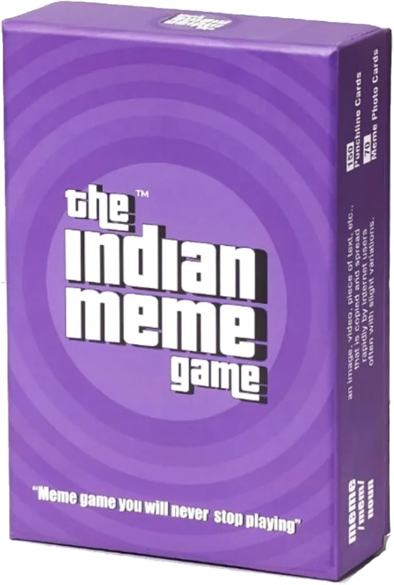 Buy THE INDIAN MEME GAME Adults Meme Card Game for Fun Nights and Parties with Friends | 150 Punchline Cards + 70 Meme Cards Online at Low Prices in India - Amazon.in