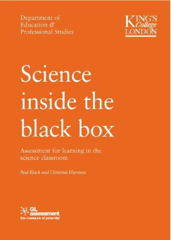 Science Inside the Black Box : Paul Black, Chris Harrison: Amazon.co.uk: Books