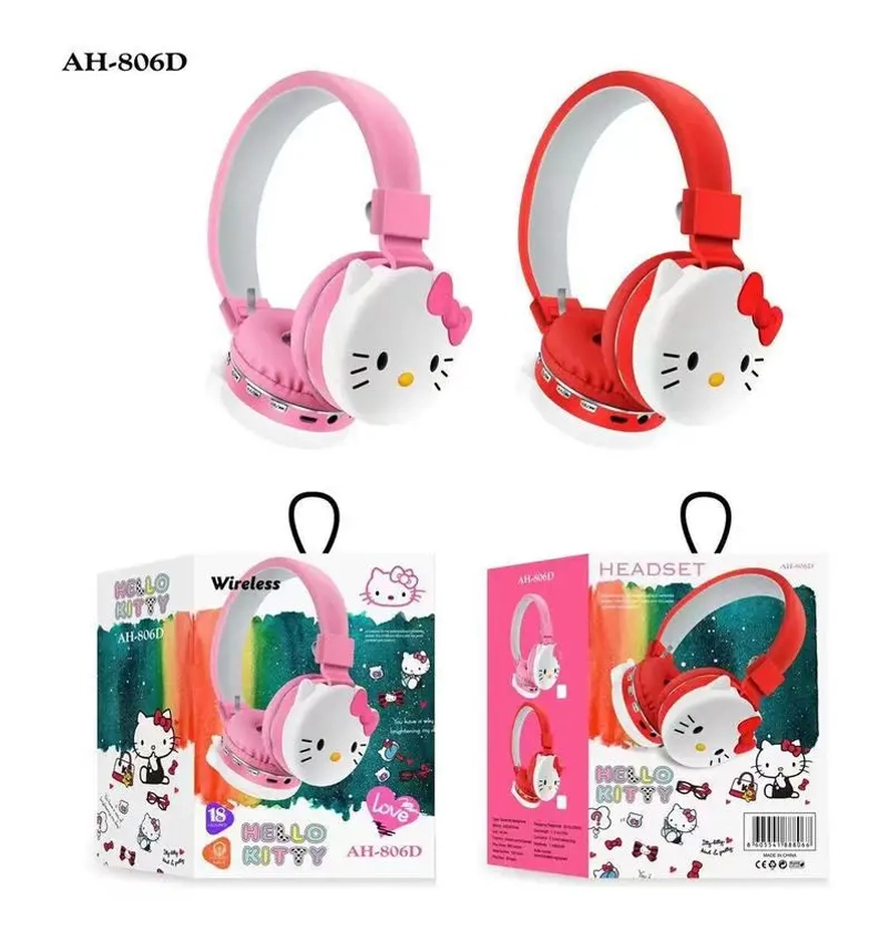 Olá Kitty Anime Dos Desenhos Animados Stereo Headset, Fone De Ouvido Bluetooth, Fone De Ouvido Sem Fio, Moda Hottie Y2K Presentes, Corte, Kulomi, Novo