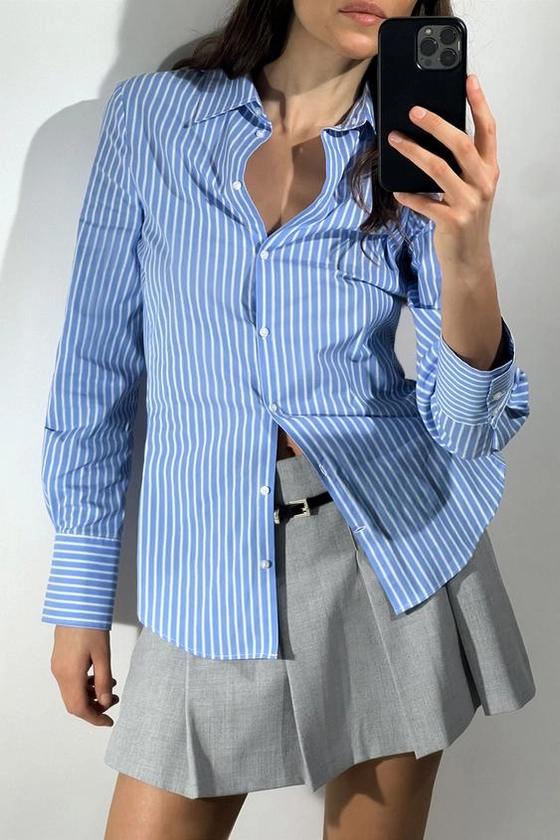 CHEMISE CINTRÉE EN POPELINE