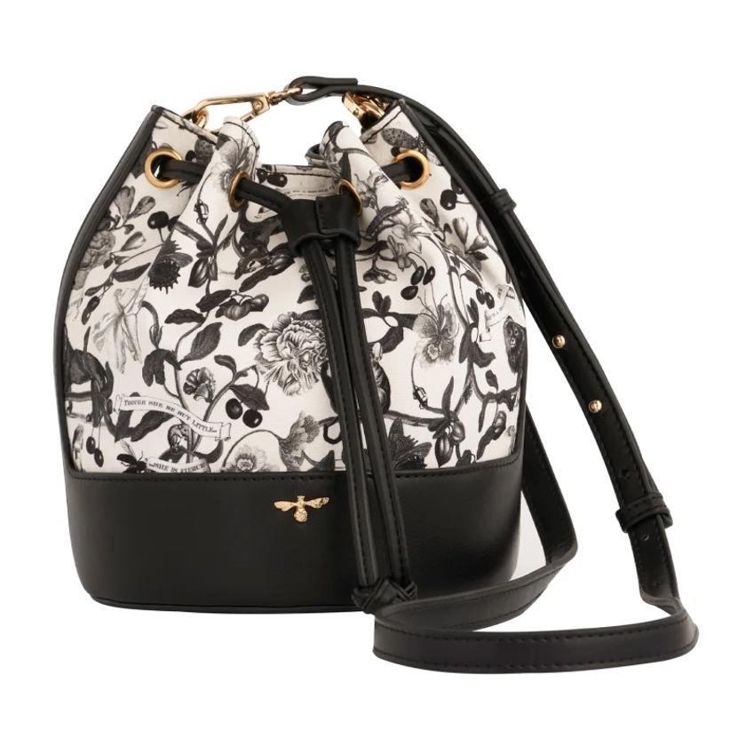 Fable Tree Of Life Black Bucket Bag