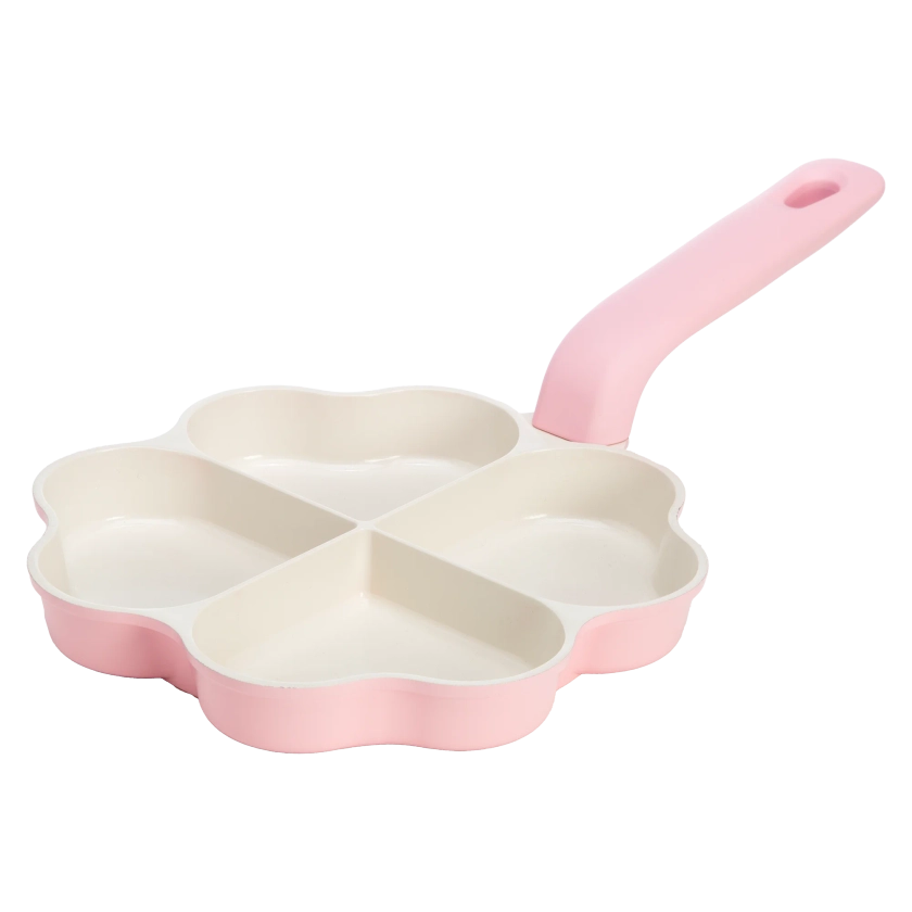 Paris Hilton 8" Heart-Shaped Ceramic Non-Stick Fry Pan, Pink