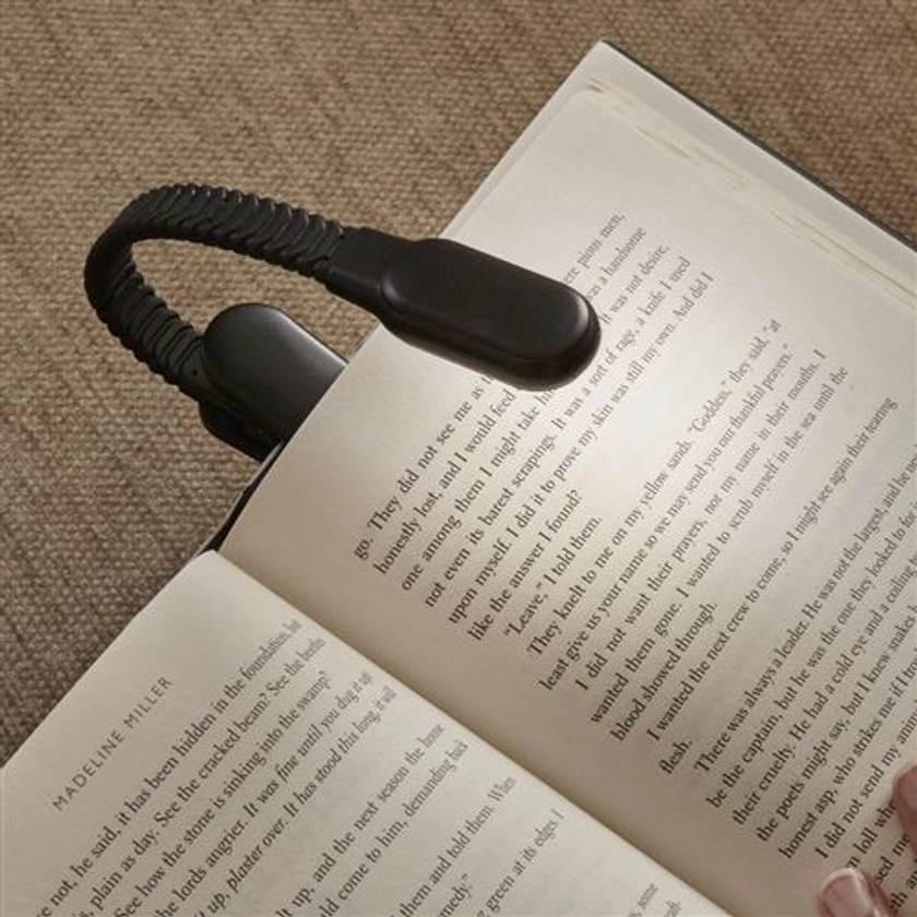 Lampe de lecture flexible Kikkerland Clip Book