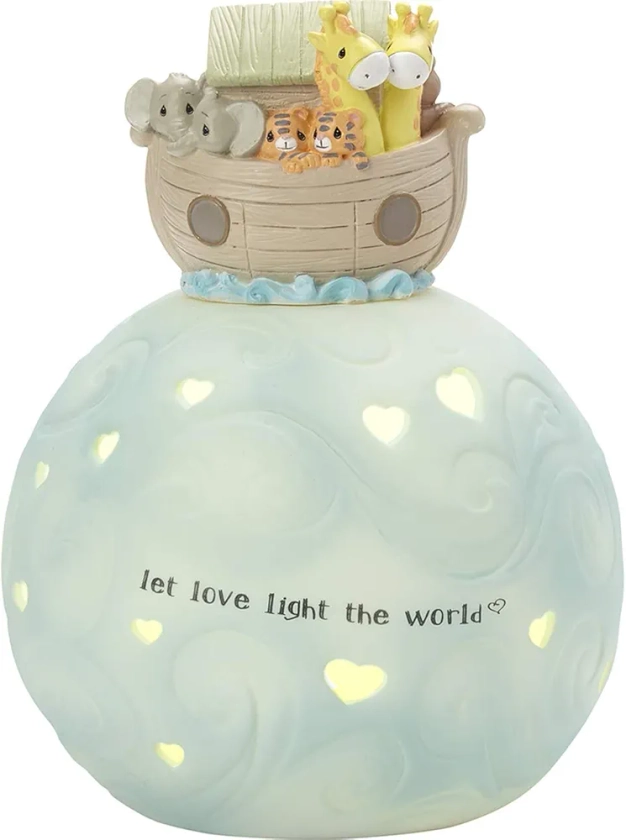 Precious Moments 201441 Let Love Light The World Soothing Resin/Porcelain Projector Baby Décor, One Size, Multicolored