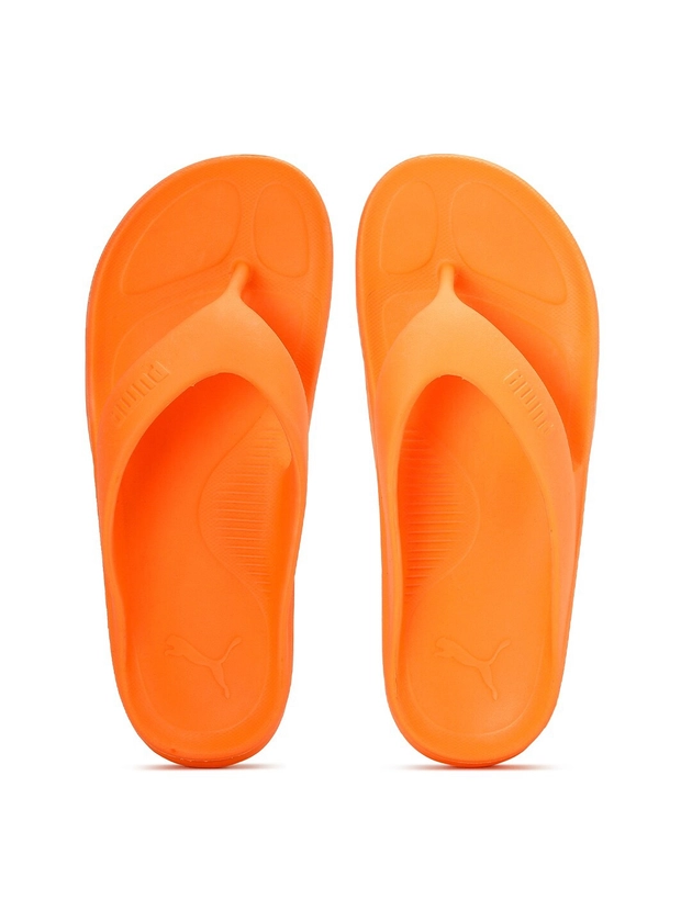 Puma Unisex Orange Wave Flip RES Thong Flip-Flops