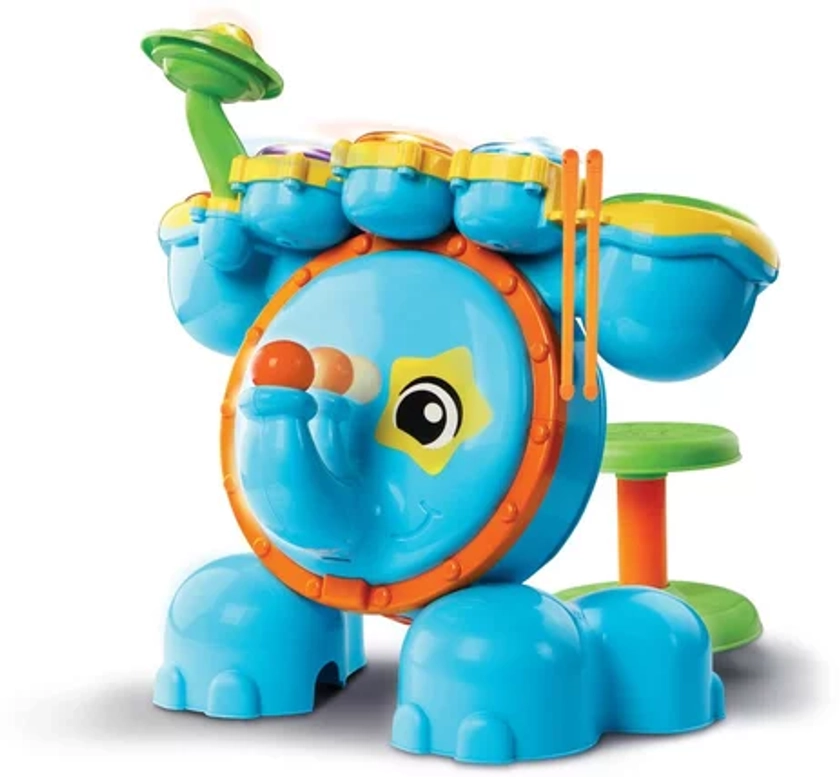 Vtech baby - jungle rock - batterie elephant | musiques, sons & images | jouéclub