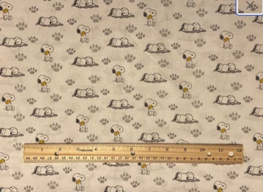 Snoopy Fabric, Snoopy,Pawprints, Charlie Brown Fabric,  Fat Quarter Fabric, 100% cotton, Quilting Cotton, Fat Quarters