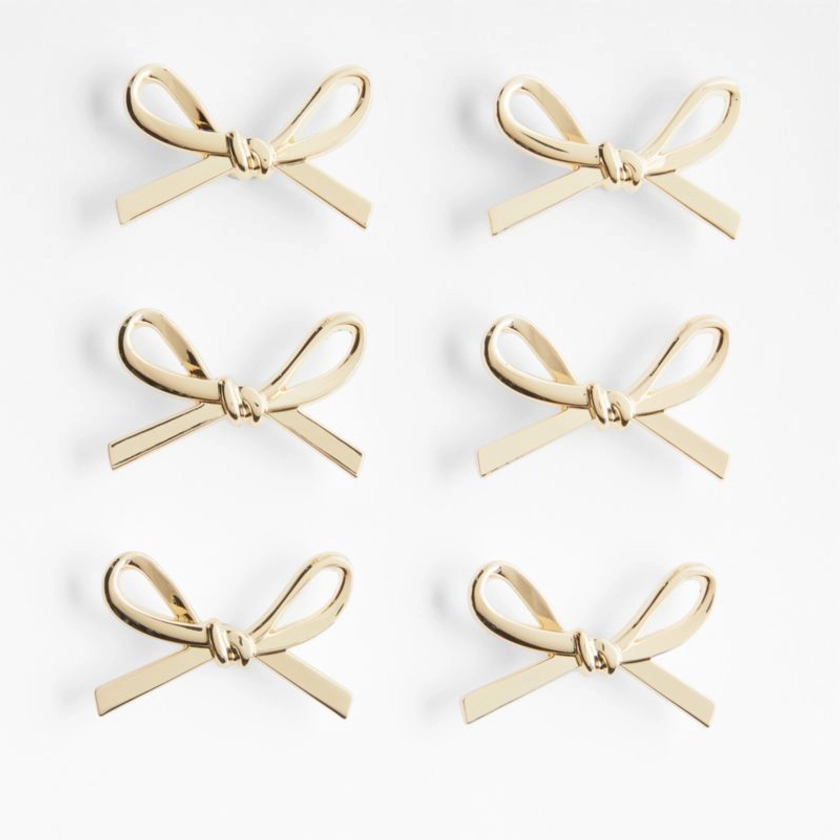 Gold Bow Knobs, Set of 6 + Reviews | Crate & Kids