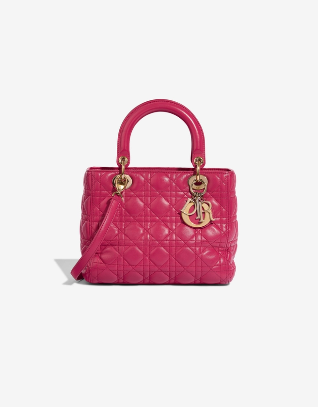 Dior Lady Medium Agneau Rose | SACLÀB