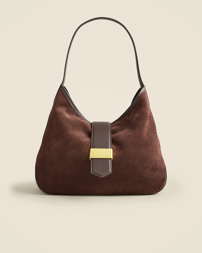 Berkeley suede and leather shoulder bag