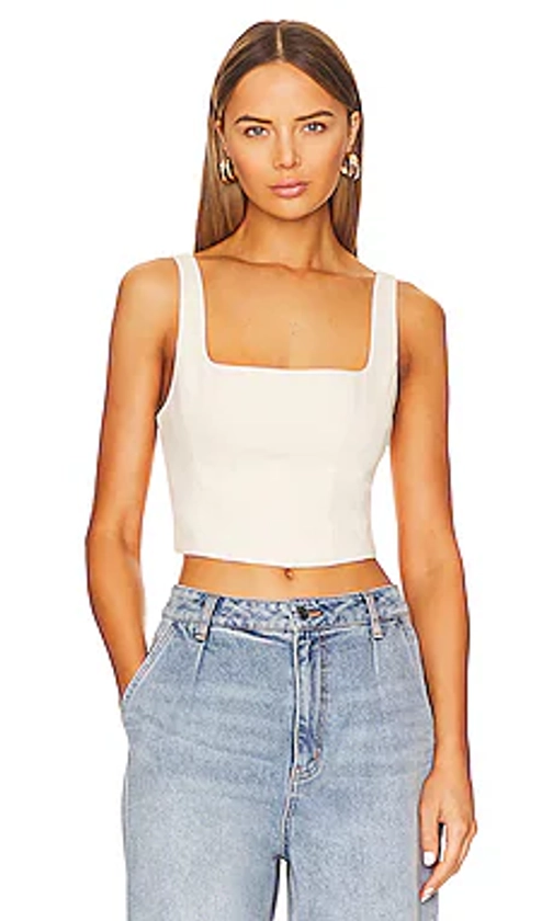 Show Me Your Mumu Corset Top in Off White from Revolve.com